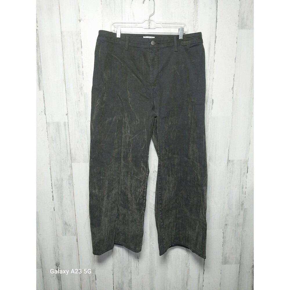 Women's High-Rise Flocked Sailor Wide Leg Ankle Jeans Size 17r Universal Thread